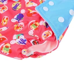 Многоразовый подгузник Крошка Я «Веселые зверята», 3-15 кг, красный