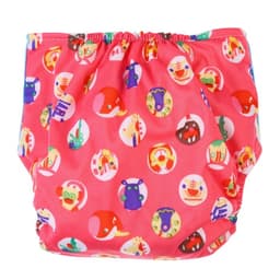 Многоразовый подгузник Крошка Я «Веселые зверята», 3-15 кг, красный