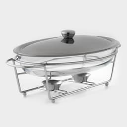 Мармит, 3 л, 44×25×17 см, с крышкой, на подставке, жаропрочное стекло