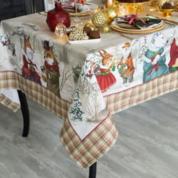 Кухонный набор новогодний «Этель» Winter holidays: скатерть 220×150 см ±3 см с ГМВО, салфетка 40×40 см-12 шт., 100% хлопок