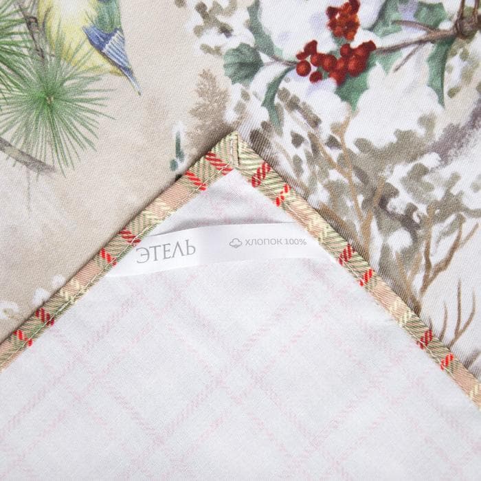 Кухонный набор новогодний «Этель» Winter holidays: скатерть 220×150 см ±3 см с ГМВО, салфетка 40×40 см-12 шт., 100% хлопок