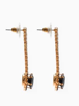 Набор 2 предмета: серьги, колье «Феникс» круг, цвет бело-чёрный в золоте, 35 см