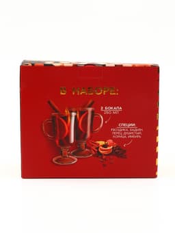 Подарочный набор новогодний для приготовления глинтвейна «Лучше глинтвейна»: специи 30 г, бокалы 250 мл, 2 шт.