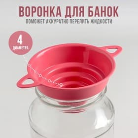 Воронка для банок 4 диаметра, верхний d=10 см, МИКС