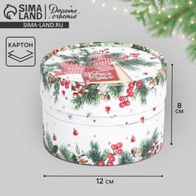 Коробка подарочная «С Новым годом», 12×8 см
