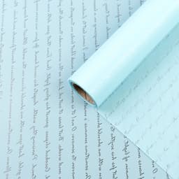 Пленка для цветов и букетов «Послание», небесный, 0.6×10 м