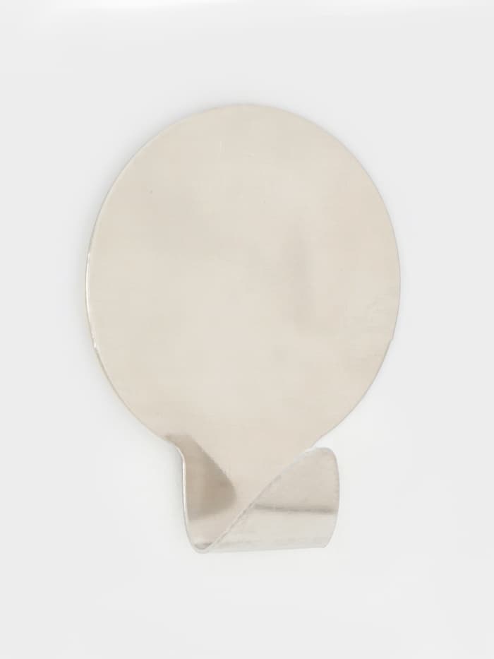 Крючки самоклеящиеся SAVANNA «Круг», 2 шт., металл, 3.7×3.5×1.5 см, хромированные