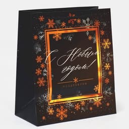 Пакет подарочный «Поздравляю С Новым годом!», 23×27×10 см