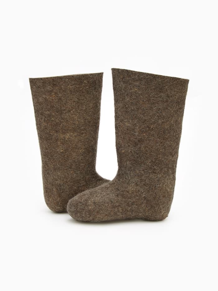 Валенки мужские, размер 41 (29), коричневые