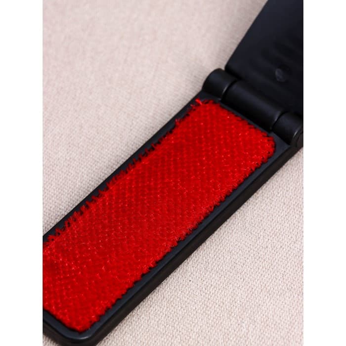 Щётка для одежды складная, 0.6×3.5×9.5 см, чёрная