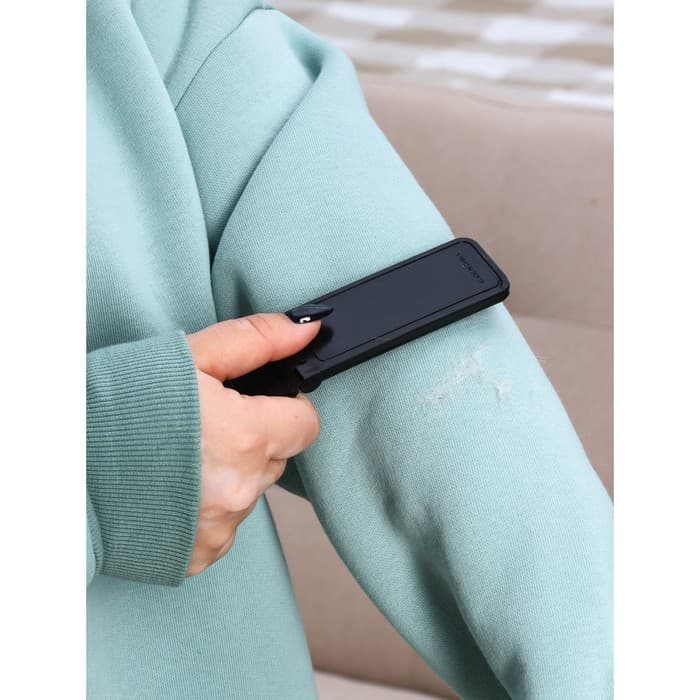 Щётка для одежды складная, 0.6×3.5×9.5 см, чёрная