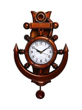 Часы настенные интерьерные «Каракка», с маятником, дискретный ход, 29×39 см, от батареек 2×АА