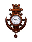 Часы настенные интерьерные «Каракка», с маятником, дискретный ход, 29×39 см, от батареек 2×АА