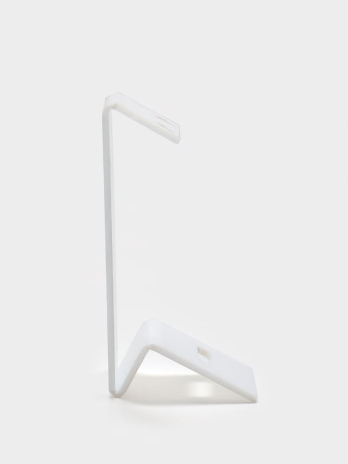 Подставка под серьги и кольцо, 4×4×9 см, толщина 1.5 мм, белая