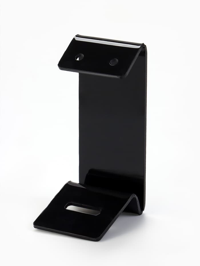 Подставка под серьги, кольцо, 4×4.5×9.5 см, толщина 2 мм, чёрная