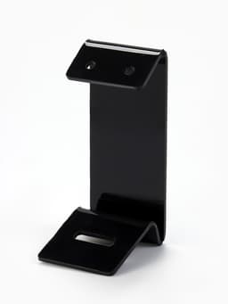 Подставка под серьги, кольцо, 4×4.5×9.5 см, толщина 2 мм, чёрная