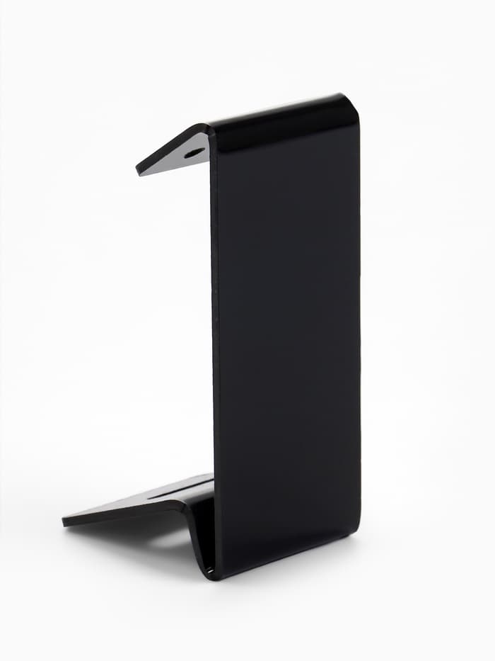 Подставка под серьги, кольцо, 4×4.5×9.5 см, толщина 2 мм, чёрная