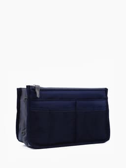 Косметичка-органайзер дорожная, на молниях, с ручками, карманами, синяя