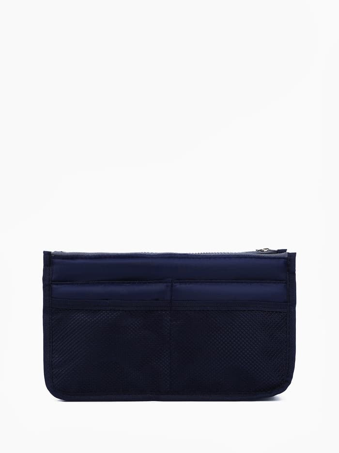 Косметичка-органайзер дорожная, на молниях, с ручками, карманами, синяя