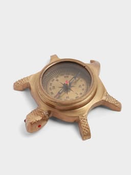 Компас «Черепашка», 10×10×3.5 см, латунь