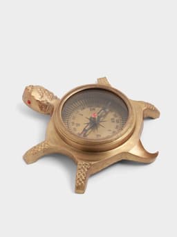 Компас «Черепашка», 10×10×3.5 см, латунь