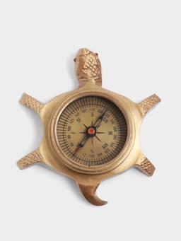 Компас «Черепашка», 10×10×3.5 см, латунь