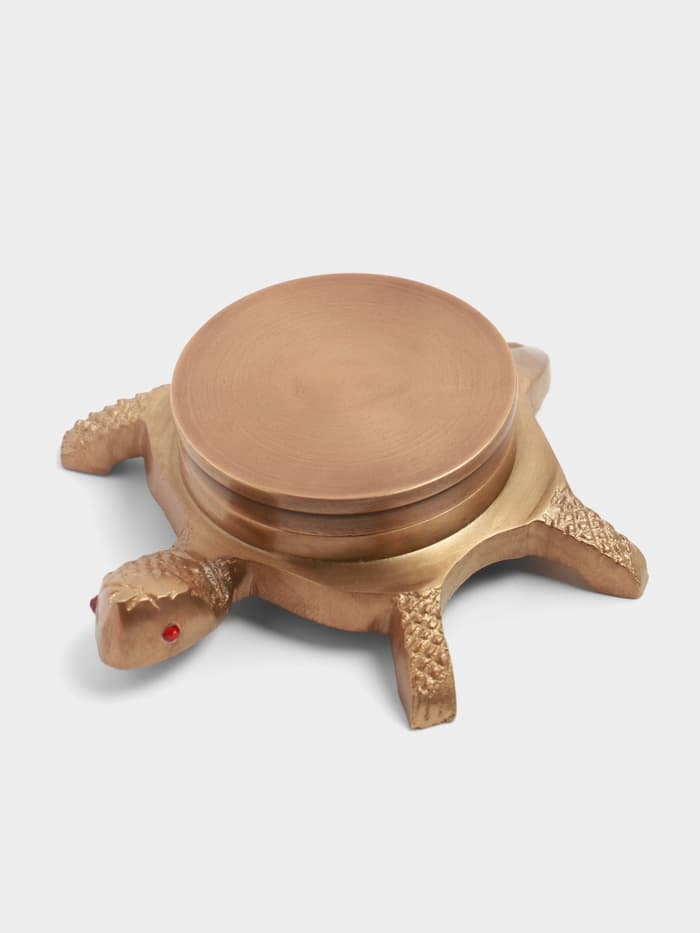 Компас «Черепашка», 10×10×3.5 см, латунь