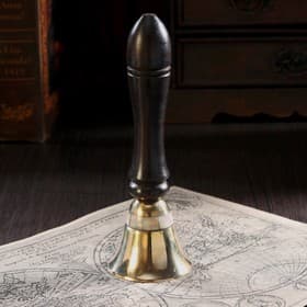 Колокольчик «Счастье», 5.5×5.5×15 см, латунь, дерево