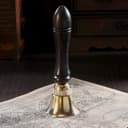 Колокольчик «Счастье», 5.5×5.5×15 см, латунь, дерево