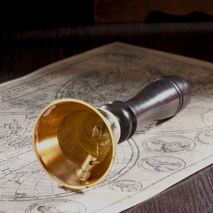 Колокольчик «Счастье», 5.5×5.5×15 см, латунь, дерево