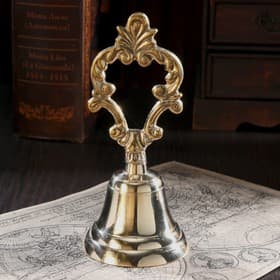 Колокольчик «Узор», 7.5×7.5×17.5 см, латунь
