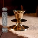 Подсвечник «Цветок», 6×6×5.5 см, латунь