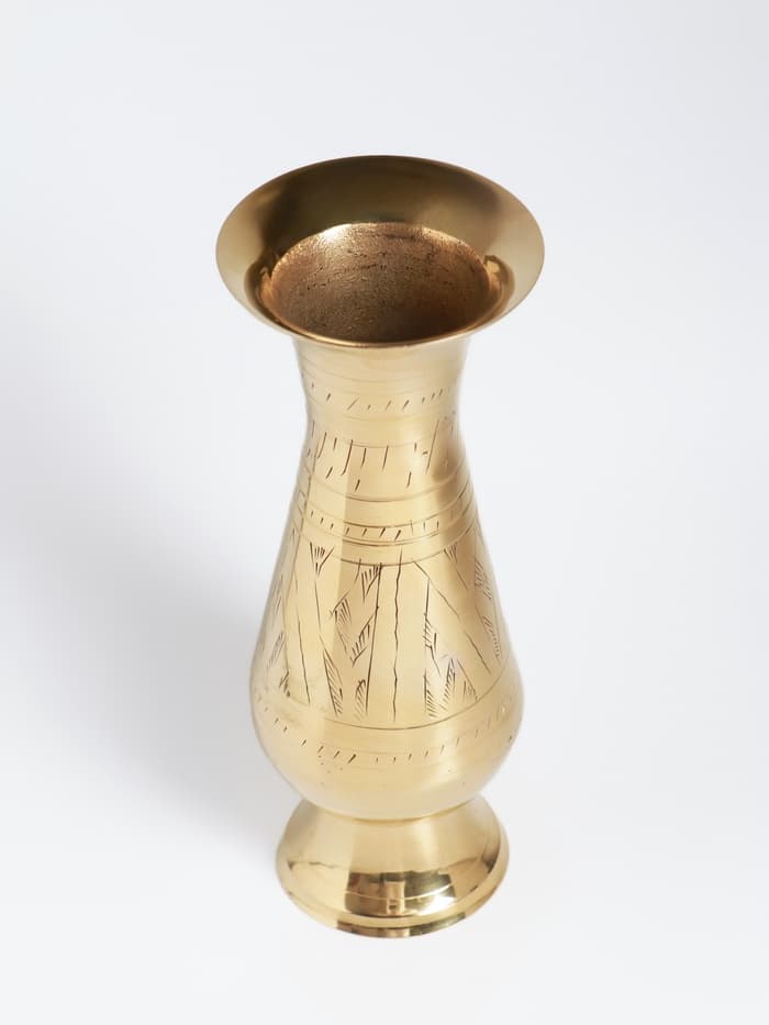 Ваза «Адония», 7.5×7.5×20 см, латунь