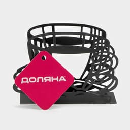 Салфетница Доляна «Кофе», 14×4×10 см, чёрная