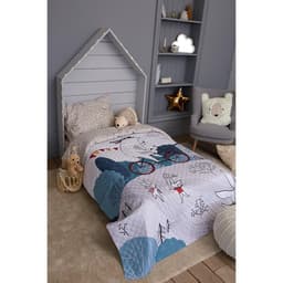 Покрывало 1.5-спальное «Этель» Brave bear, 145×210 см, микрофибра