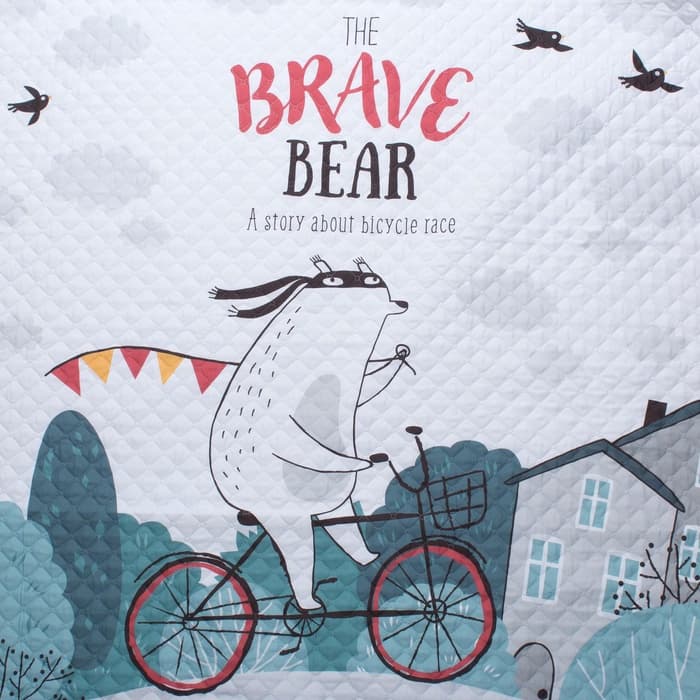 Покрывало 1.5-спальное «Этель» Brave bear, 145×210 см, микрофибра