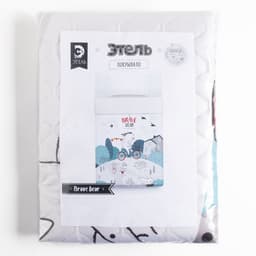 Покрывало 1.5-спальное «Этель» Brave bear, 145×210 см, микрофибра