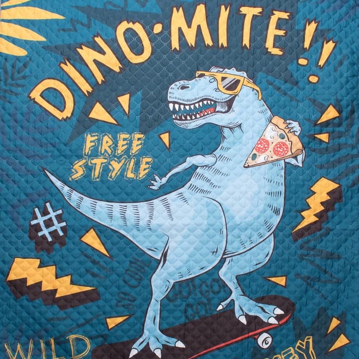 Покрывало 1.5-спальное «Этель» T-rex, 145×210 см, микрофибра