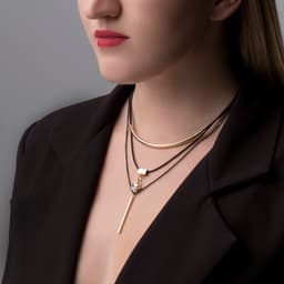 Кулон «Эксклюзив», ромб, белый в золоте, 37 см