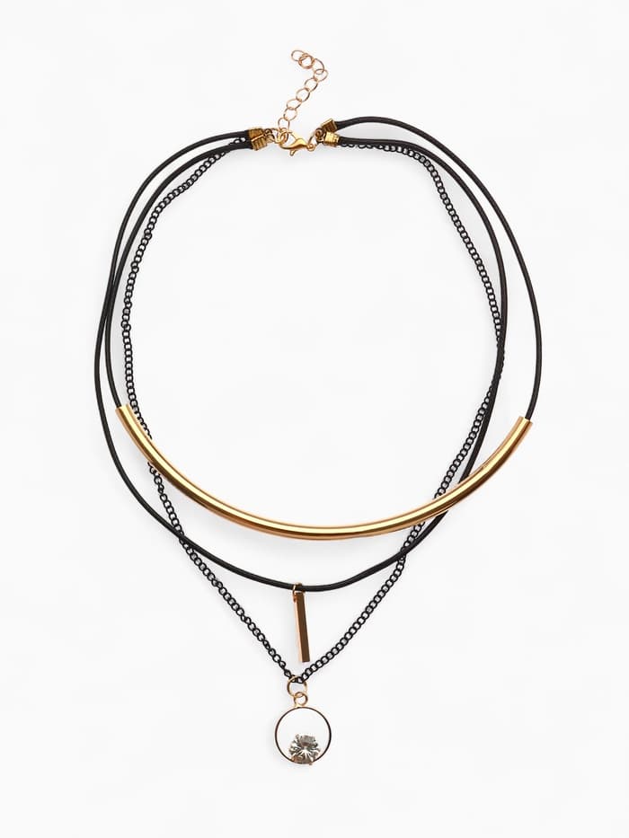 Кулон «Эксклюзив», кольцо, белый в золоте, 42 см