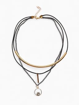 Кулон «Эксклюзив», кольцо, белый в золоте, 42 см