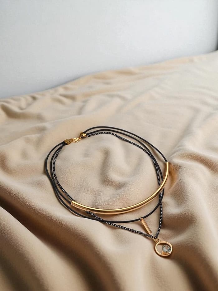 Кулон «Эксклюзив», кольцо, белый в золоте, 42 см