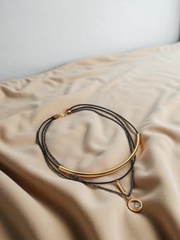 Кулон «Эксклюзив», кольцо, белый в золоте, 42 см