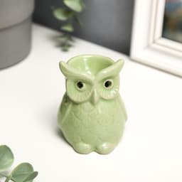 Аромалампа для эфирных масел «Растерянный совёнок», керамика, 8×6.5×5.5 см, МИКС