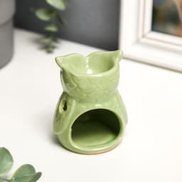 Аромалампа для эфирных масел «Растерянный совёнок», керамика, 8×6.5×5.5 см, МИКС