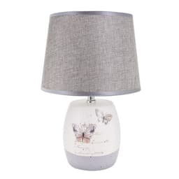 Лампа настольная «Бабочки» 1xE14 40 вт белый-серый 22.5×22.5×33 см RISALUX
