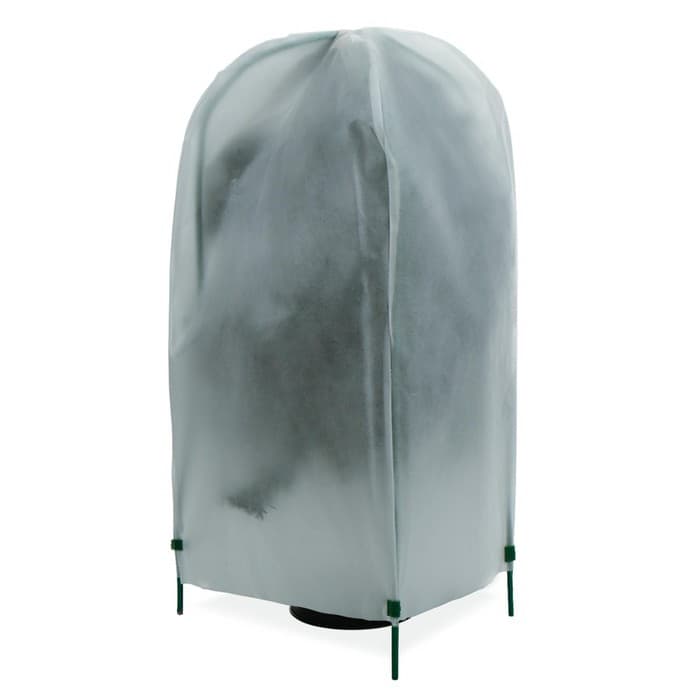 Чехол для укрытия растений, металлический каркас, 80×35 см, спанбонд с УФ-стабилизатором, плотность 60 г/м²