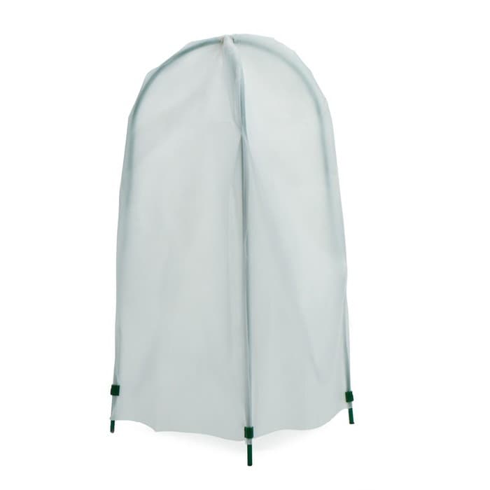 Чехол для укрытия растений, металлический каркас, 80×35 см, спанбонд с УФ-стабилизатором, плотность 60 г/м²