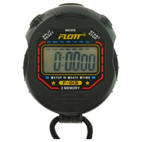 Секундомер FLOTT, 7.7×6.2×1.9 см, 2 отсечки, будильник, часы, календарь