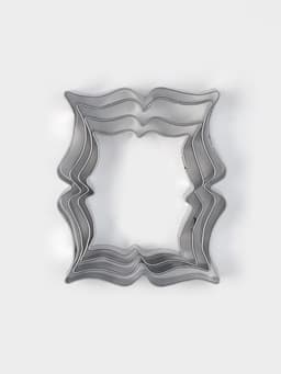 Формы для печенья «Рамка для пожелания», набор 4 шт., нержавеющая сталь, серебристые